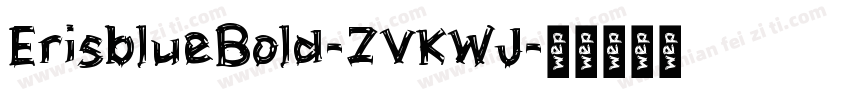 ErisblueBold-ZVKWJ字体转换
