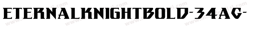 EternalKnightBold-34aG字体转换