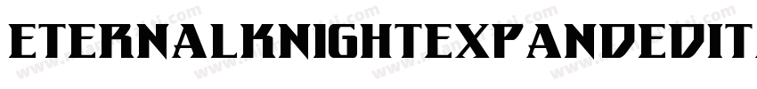 EternalKnightExpandedItalic-qrol字体转换
