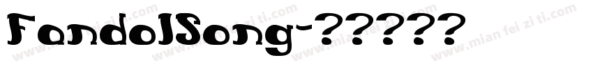 FandoISong字体转换
