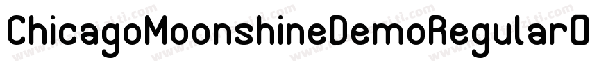 ChicagoMoonshineDemoRegular-R77E字体转换