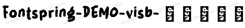 Fontspring-DEMO-visb字体转换