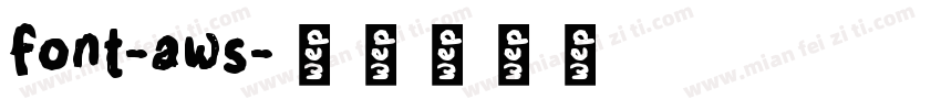 font-aws字体转换
