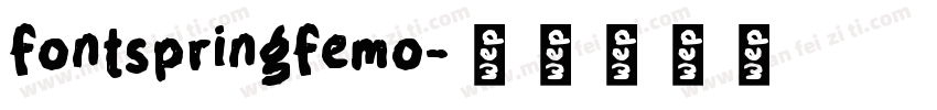 fontspringfemo字体转换