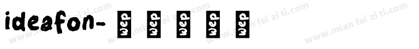 ideafon字体转换