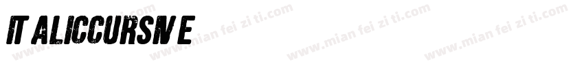 italiccursive字体转换