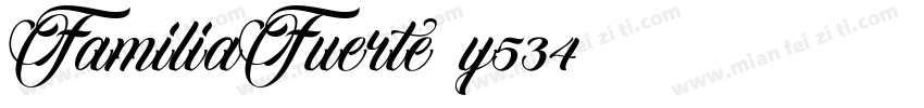 FamiliaFuerte-Y534字体转换