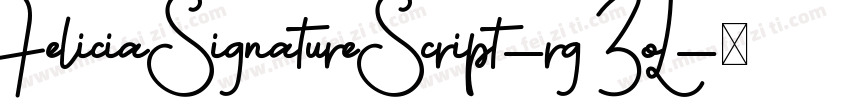 FeliciaSignatureScript-rg3oL字体转换