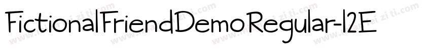 FictionalFriendDemoRegular-l2Ed字体转换