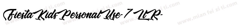 FiestaKidsPersonalUse-7LlR字体转换