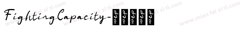 FightingCapacity字体转换