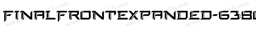 FinalFrontExpanded-638q字体转换