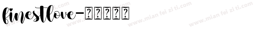 finestlove字体转换