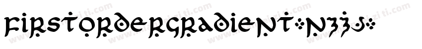 FirstOrderGradient-nzZJ字体转换