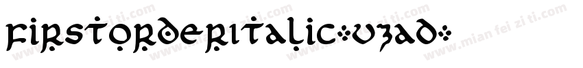 FirstOrderItalic-vzaD字体转换