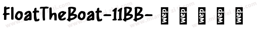 FloatTheBoat-11BB字体转换