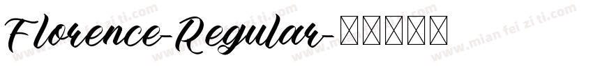 Florence-Regular字体转换