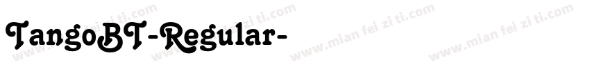 TangoBT-Regular字体转换