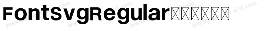 FontSvgRegular字体转换