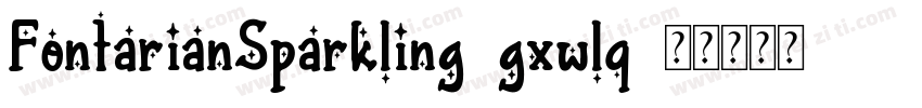 FontarianSparkling-gxwlq字体转换