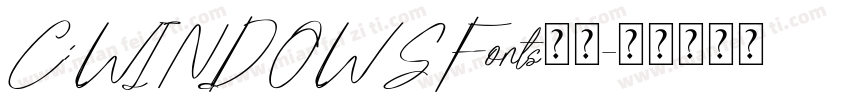 C:WINDOWSFonts字体字体转换