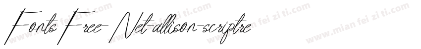 FontsFree-Net-allison-scriptregular字体转换