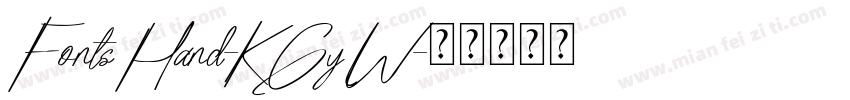FontsHand-KGyW字体转换
