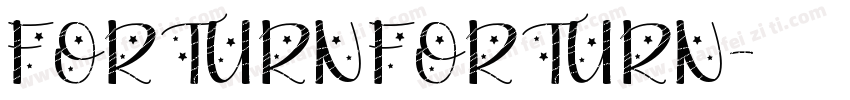 FORTURNFORTURN字体转换