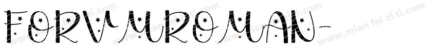 FORVMROMAN字体转换