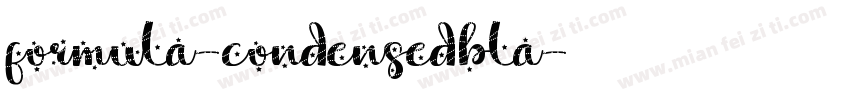 formula-condensedbla字体转换