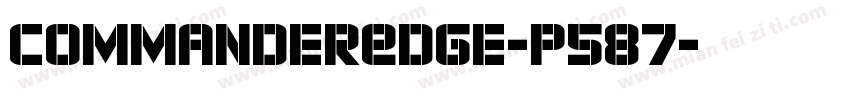 CommanderEdge-P587字体转换
