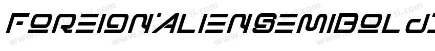 ForeignAlienSemiBoldItalic-8MaOz字体转换