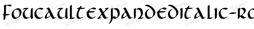 FoucaultExpandedItalic-roR9字体转换