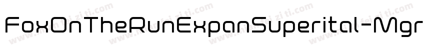 FoxOnTheRunExpanSuperital-MgrY字体转换