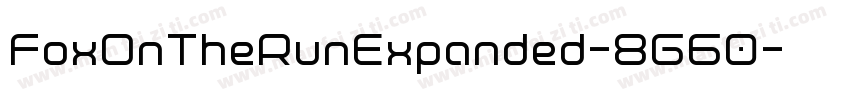 FoxOnTheRunExpanded-8G60字体转换