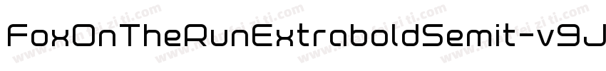FoxOnTheRunExtraboldSemit-v9JA字体转换
