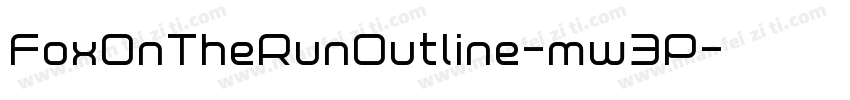 FoxOnTheRunOutline-mw3P字体转换
