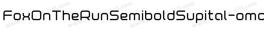 FoxOnTheRunSemiboldSupital-omq0字体转换