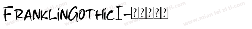 FranklinGothicI字体转换