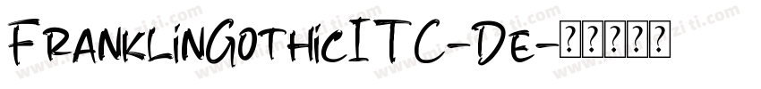 FranklinGothicITC-De字体转换
