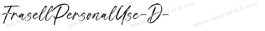 FrasellPersonalUse-D字体转换