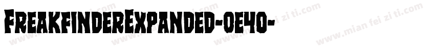 FreakfinderExpanded-0e4o字体转换