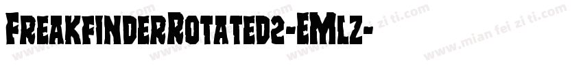 FreakfinderRotated2-EMlz字体转换