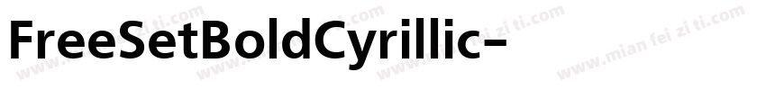 FreeSetBoldCyrillic字体转换