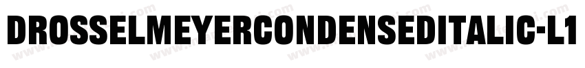 DrosselmeyerCondensedItalic-l1W0字体转换