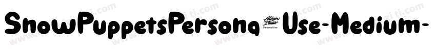 SnowPuppetsPersona1Use-Medium字体转换