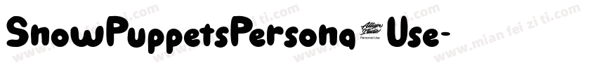 SnowPuppetsPersona1Use字体转换
