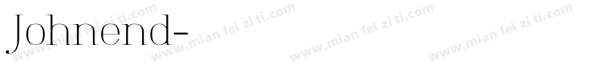 Johnend字体转换