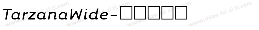 TarzanaWide字体转换