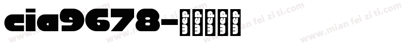 cia9678字体转换